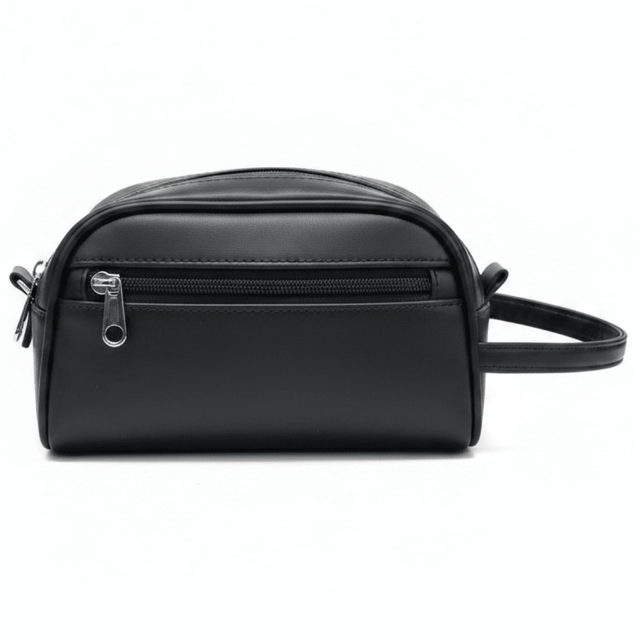 AKDC Elegant Black Faux Leather Handbag Pouch 20×12 cm Premium Finish Stylish and Durable Design - Al Kabayel Discount CentreAKDC Elegant Black Faux Leather Handbag Pouch 20×12 cm Premium Finish Stylish and Durable DesignPouchesAKDCAl Kabayel Discount Centre