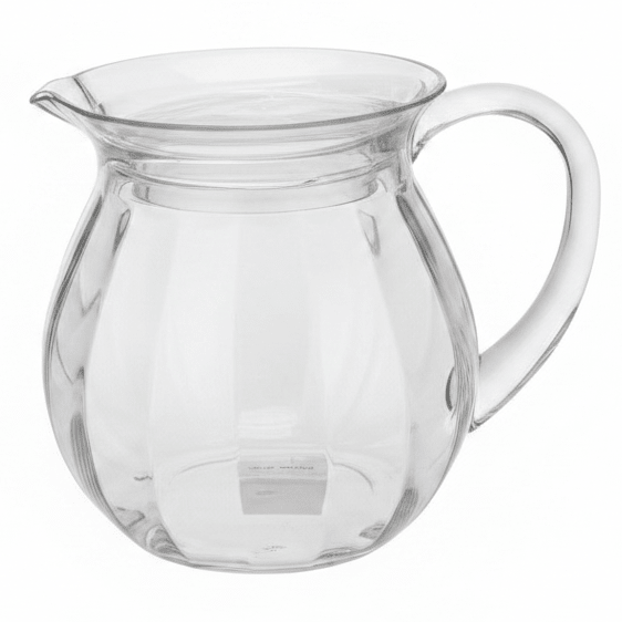 AKDC Elegant Clear Acrylic Pumpkin Jug Large Capacity Beverage Pitcher for Water Juice and Cold Drinks 18 × 14.5 cm - Al Kabayel Discount CentreAKDC Elegant Clear Acrylic Pumpkin Jug Large Capacity Beverage Pitcher for Water Juice and Cold Drinks 18 × 14.5 cmJugsAKDCAl Kabayel Discount Centre