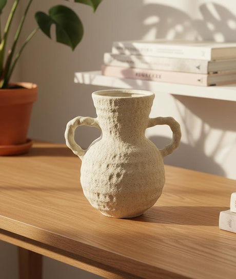 AKDC Elegant Cream Ceramic Vase – 22 cm Smooth Decorative Table Vase - Al Kabayel Discount CentreAKDC Elegant Cream Ceramic Vase – 22 cm Smooth Decorative Table VaseFlower/Plant PotsAKDCAl Kabayel Discount Centre