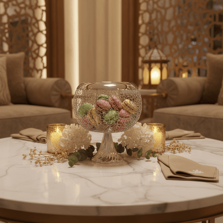 AKDC Elegant Footed Silver Candy Bowl for Luxury Table Serving and Dessert Display – 25x20cm - Al Kabayel Discount CentreAKDC Elegant Footed Silver Candy Bowl for Luxury Table Serving and Dessert Display – 25x20cmServing TraysAKDCAl Kabayel Discount Centre