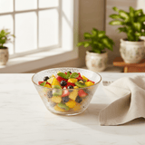 AKDC Elegant Glass Bowl with Gold Rim – Premium Decorative Bowl for Dining, Serving & Home Décor 16 cm - Al Kabayel Discount CentreAKDC Elegant Glass Bowl with Gold Rim – Premium Decorative Bowl for Dining, Serving & Home Décor 16 cmBowlsAKDCAl Kabayel Discount Centre