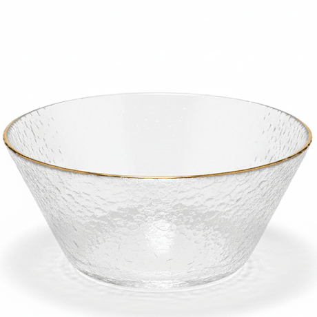 AKDC Elegant Glass Bowl with Gold Rim – Premium Decorative Bowl for Dining, Serving & Home Décor 16 cm - Al Kabayel Discount CentreAKDC Elegant Glass Bowl with Gold Rim – Premium Decorative Bowl for Dining, Serving & Home Décor 16 cmBowlsAKDCAl Kabayel Discount Centre