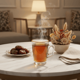 AKDC Elegant Glass Tea Mug with Gold Rim & Handle, Modern Transparent Cup 130ml - Al Kabayel Discount CentreAKDC Elegant Glass Tea Mug with Gold Rim & Handle, Modern Transparent Cup 130mlMugsAKDCAl Kabayel Discount Centre