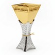 AKDC Elegant Gold and Silver Metal Incense Burner Premium Designer Burner 24cm - Al Kabayel Discount CentreAKDC Elegant Gold and Silver Metal Incense Burner Premium Designer Burner 24cmIncense BurnerAKDCAl Kabayel Discount Centre