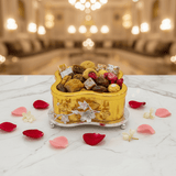 AKDC Elegant Gold & Silver Metal Candy Box with Glass Lid – Decorative Sweet Storage Jar 15 cm - Al Kabayel Discount CentreAKDC Elegant Gold & Silver Metal Candy Box with Glass Lid – Decorative Sweet Storage Jar 15 cmJars & Food SaversAKDCAl Kabayel Discount Centre
