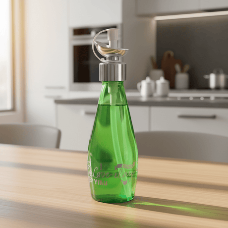 AKDC Elegant Green Glass Oil Bottle with Pour Spout – Stylish Kitchen Oil & Vinegar Dispenser, 250ml - Al Kabayel Discount CentreAKDC Elegant Green Glass Oil Bottle with Pour Spout – Stylish Kitchen Oil & Vinegar Dispenser, 250mlKitchen Utensils & GadgetsAKDCAl Kabayel Discount Centre