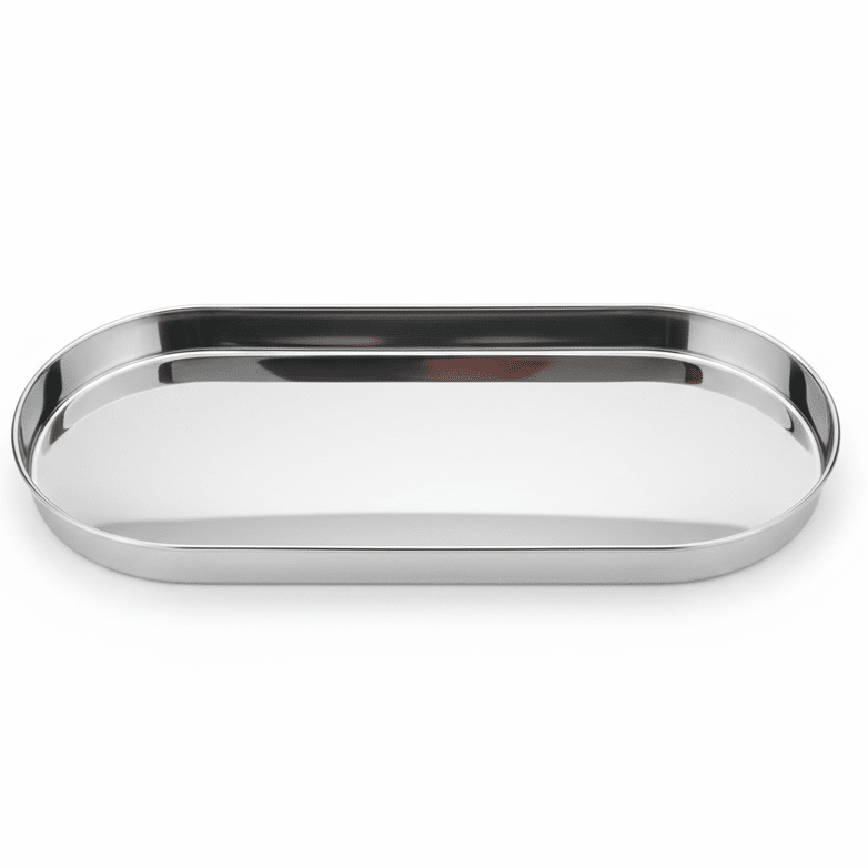 AKDC Elegant Metal Snack Tray | Sleek Matte Finish | 25.5×15.5cm — Redefine the Art of Serving - Al Kabayel Discount CentreAKDC Elegant Metal Snack Tray | Sleek Matte Finish | 25.5×15.5cm — Redefine the Art of ServingServing TraysAKDCAl Kabayel Discount Centre