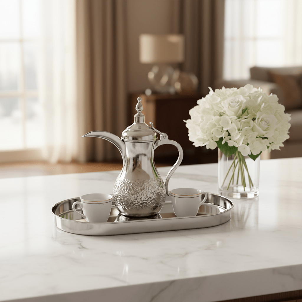 AKDC Elegant Metal Snack Tray | Sleek Matte Finish | 25.5×15.5cm — Redefine the Art of Serving - Al Kabayel Discount CentreAKDC Elegant Metal Snack Tray | Sleek Matte Finish | 25.5×15.5cm — Redefine the Art of ServingServing TraysAKDCAl Kabayel Discount Centre
