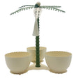AKDC Elegant Palm Metal 3 - Section Candy Bowl 350ml Each, Ivory/Green - Al Kabayel Discount CentreAKDC Elegant Palm Metal 3 - Section Candy Bowl 350ml Each, Ivory/GreenBowlsAKDCAl Kabayel Discount Centre