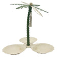 AKDC Elegant Palm Metal 3 - Section Candy Plate, Ivory/Green - Al Kabayel Discount CentreAKDC Elegant Palm Metal 3 - Section Candy Plate, Ivory/GreenBowlsAKDCAl Kabayel Discount Centre