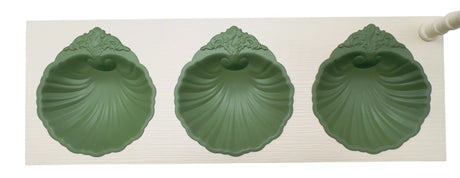 AKDC Elegant Palm Metal 3pcs Candy Bowls with Stand 52cm*18cm*32cm, Ivory/Green - Al Kabayel Discount CentreAKDC Elegant Palm Metal 3pcs Candy Bowls with Stand 52cm*18cm*32cm, Ivory/GreenBowlsAKDCAl Kabayel Discount Centre