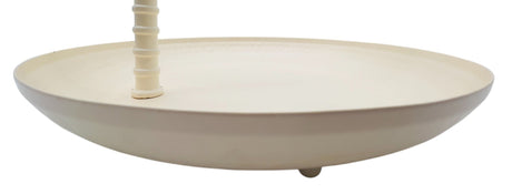 AKDC Elegant Palm Metal Fruit Plate 31cm*28.5cm, Ivory/Green - Al Kabayel Discount CentreAKDC Elegant Palm Metal Fruit Plate 31cm*28.5cm, Ivory/GreenPlatesAKDCAl Kabayel Discount Centre