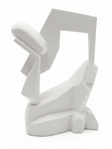 AKDC Elegant Polyresin Unique Abstract Décor – Premium Modern Statement Showpiece for Home Interiors, White, 26 cm - Al Kabayel Discount CentreAKDC Elegant Polyresin Unique Abstract Décor – Premium Modern Statement Showpiece for Home Interiors, White, 26 cmHome Décor AccentsAKDCAl Kabayel Discount Centre