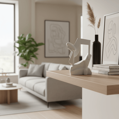 AKDC Elegant Polyresin Unique Abstract Décor – Premium Modern Statement Showpiece for Home Interiors, White, 26 cm - Al Kabayel Discount CentreAKDC Elegant Polyresin Unique Abstract Décor – Premium Modern Statement Showpiece for Home Interiors, White, 26 cmHome Décor AccentsAKDCAl Kabayel Discount Centre