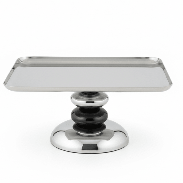 AKDC Elegant Rectangular Footed Candy Tray – Decorative Raised Metal Serving Tray for Desserts & Centerpiece Display – 20x16 cm - Al Kabayel Discount CentreAKDC Elegant Rectangular Footed Candy Tray – Decorative Raised Metal Serving Tray for Desserts & Centerpiece Display – 20x16 cmServing TraysAKDCAl Kabayel Discount Centre
