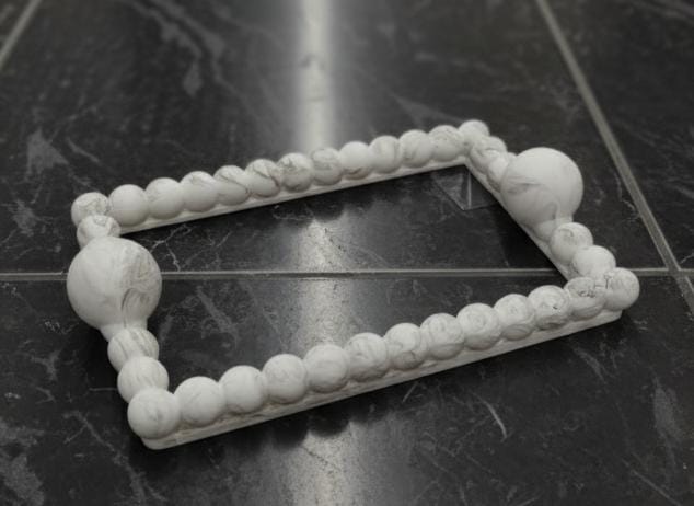 AKDC Elegant Rectangular Glass Serving Tray – White Plaster of Paris Finish with Classic Silver Accent (29 × 19 cm) - Al Kabayel Discount CentreAKDC Elegant Rectangular Glass Serving Tray – White Plaster of Paris Finish with Classic Silver Accent (29 × 19 cm)Serving TraysAKDCAl Kabayel Discount Centre