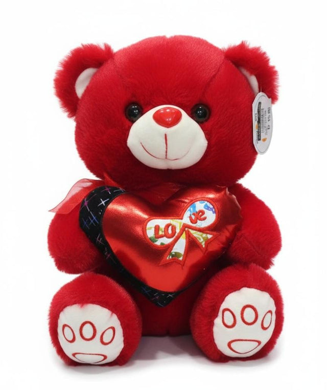 AKDC Elegant Red Teddy Bear (30 cm) with Love Message - Al Kabayel Discount CentreAKDC Elegant Red Teddy Bear (30 cm) with Love MessageToysAKDCAl Kabayel Discount Centre