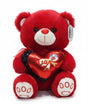 AKDC Elegant Red Teddy Bear (30 cm) with Love Message - Al Kabayel Discount CentreAKDC Elegant Red Teddy Bear (30 cm) with Love MessageToysAKDCAl Kabayel Discount Centre