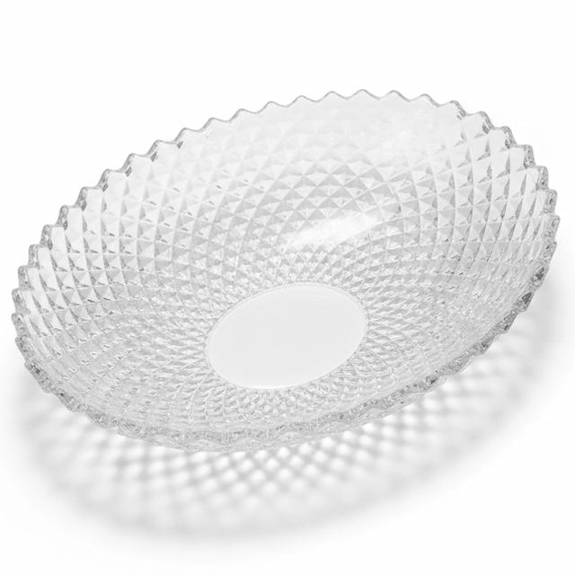 AKDC Elegant Round Clear Acrylic Fruit Serving Plate for Snacks, Fruits and Desserts – Stylish Tableware 25 cm - Al Kabayel Discount CentreAKDC Elegant Round Clear Acrylic Fruit Serving Plate for Snacks, Fruits and Desserts – Stylish Tableware 25 cmServing TraysAKDCAl Kabayel Discount Centre