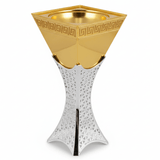 AKDC Elegant Silver and Gold Metal Incense Burner Extra Large Statement Burner 30cm - Al Kabayel Discount CentreAKDC Elegant Silver and Gold Metal Incense Burner Extra Large Statement Burner 30cmIncense BurnerAKDCAl Kabayel Discount Centre