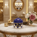 AKDC Elegant Silver & Blue Round Dates Bowl 20×15 cm Premium Serving Bowl for Dry Fruits - Al Kabayel Discount CentreAKDC Elegant Silver & Blue Round Dates Bowl 20×15 cm Premium Serving Bowl for Dry FruitsBowlsAKDCAl Kabayel Discount Centre