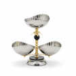 AKDC Elegant Silver Metal Candy Bowl with Stand 32 cm Luxury Elevated Serving Bowl for Table Decor - Al Kabayel Discount CentreAKDC Elegant Silver Metal Candy Bowl with Stand 32 cm Luxury Elevated Serving Bowl for Table DecorBowlsAKDCAl Kabayel Discount Centre