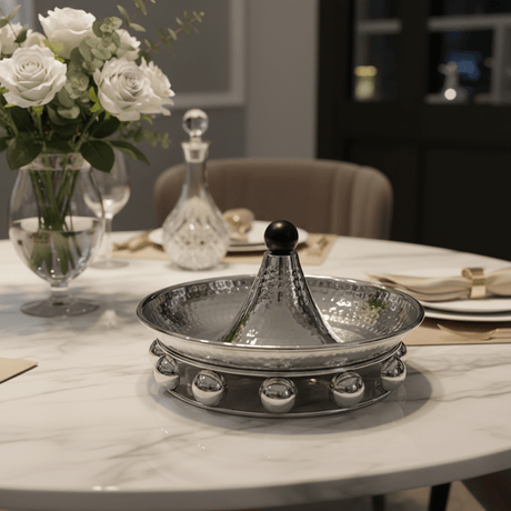 AKDC elegant silver metal candy tray decorative serving tray stylish tableware 20cm - Al Kabayel Discount CentreAKDC elegant silver metal candy tray decorative serving tray stylish tableware 20cmServing TraysAKDCAl Kabayel Discount Centre