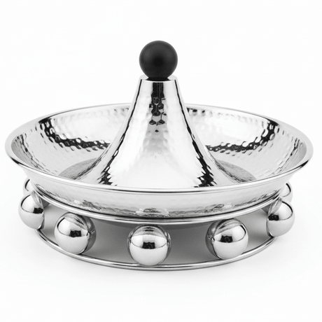 AKDC elegant silver metal candy tray decorative serving tray stylish tableware 20cm - Al Kabayel Discount CentreAKDC elegant silver metal candy tray decorative serving tray stylish tableware 20cmServing TraysAKDCAl Kabayel Discount Centre