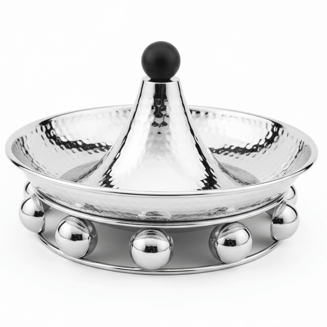 AKDC elegant silver metal candy tray decorative serving tray stylish tableware 20cm - Al Kabayel Discount CentreAKDC elegant silver metal candy tray decorative serving tray stylish tableware 20cmServing TraysAKDCAl Kabayel Discount Centre