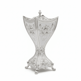 AKDC Elegant Silver & White Metal Bakhoor Incense Burner – Decorative Aroma Burner 22 cm - Al Kabayel Discount CentreAKDC Elegant Silver & White Metal Bakhoor Incense Burner – Decorative Aroma Burner 22 cmIncense BurnerAKDCAl Kabayel Discount Centre
