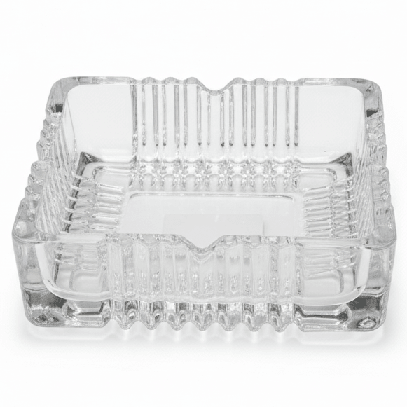 AKDC Elegant Square Glass Ashtray with Artistic Decorative Pattern – Durable Heat - Resistant Glass for Home, Café & Office (12 × 12 cm) - Al Kabayel Discount CentreAKDC Elegant Square Glass Ashtray with Artistic Decorative Pattern – Durable Heat - Resistant Glass for Home, Café & Office (12 × 12 cm)AshtraysAKDCAl Kabayel Discount Centre
