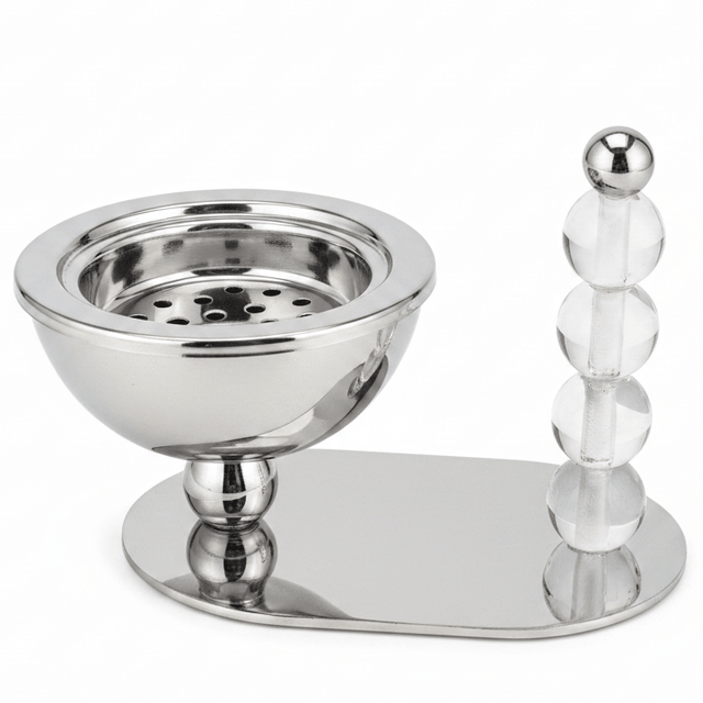 AKDC Elegant Stainless Steel Incense Burner Set – Dual Size Decorative Aroma Holders (10×8 cm & 14×10 cm) - Al Kabayel Discount CentreAKDC Elegant Stainless Steel Incense Burner Set – Dual Size Decorative Aroma Holders (10×8 cm & 14×10 cm)Incense BurnerAKDCAl Kabayel Discount Centre