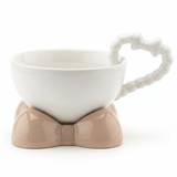 AKDC Elegant White Ceramic Mug with Beige Saucer & Comfortable Grip Handle 250ml - Al Kabayel Discount CentreAKDC Elegant White Ceramic Mug with Beige Saucer & Comfortable Grip Handle 250mlTea CupsAKDCAl Kabayel Discount Centre