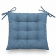 AKDC Fabric Light Blue Square Chair Cushion with Ties Soft Comfortable Seat Pad for Dining Chairs and Living Room 40 cm - Al Kabayel Discount CentreAKDC Fabric Light Blue Square Chair Cushion with Ties Soft Comfortable Seat Pad for Dining Chairs and Living Room 40 cmFloor Pillows & CushionsAKDCAl Kabayel Discount Centre