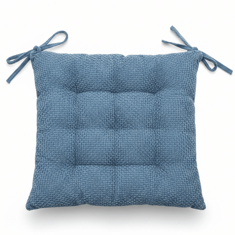 AKDC Fabric Light Blue Square Chair Cushion with Ties Soft Comfortable Seat Pad for Dining Chairs and Living Room 40 cm - Al Kabayel Discount CentreAKDC Fabric Light Blue Square Chair Cushion with Ties Soft Comfortable Seat Pad for Dining Chairs and Living Room 40 cmFloor Pillows & CushionsAKDCAl Kabayel Discount Centre