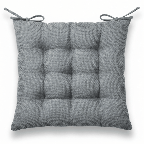 AKDC Fabric Medium Grey Square Chair Cushion with Ties Durable Comfortable Seat Pad for Office and Dining Chairs 40 cm - Al Kabayel Discount CentreAKDC Fabric Medium Grey Square Chair Cushion with Ties Durable Comfortable Seat Pad for Office and Dining Chairs 40 cmFloor Pillows & CushionsAKDCAl Kabayel Discount Centre