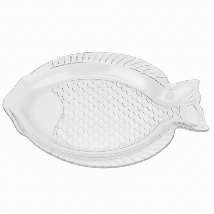 AKDC Fish - Shaped Glass Serving Plate – Unique Decorative Platter for Seafood, Appetizers & Special Serving 35×25 cm - Al Kabayel Discount CentreAKDC Fish - Shaped Glass Serving Plate – Unique Decorative Platter for Seafood, Appetizers & Special Serving 35×25 cmserving traysAKDCAl Kabayel Discount Centre
