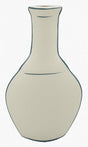 AKDC Flared Neck Clay Flower Vase 15cm*4.5cm*26cm, White and Blue - Al Kabayel Discount CentreAKDC Flared Neck Clay Flower Vase 15cm*4.5cm*26cm, White and BlueFlower/Plant PotsAKDCAl Kabayel Discount Centre