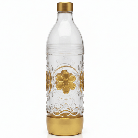 AKDC Floral Gold Design Acrylic Water Bottle with Cap for Elegant Serving 1500 ml - Al Kabayel Discount CentreAKDC Floral Gold Design Acrylic Water Bottle with Cap for Elegant Serving 1500 mlWater BottlesAKDCAl Kabayel Discount Centre