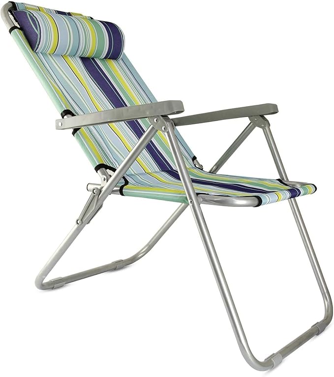 AKDC Foldable Camping Chair with Head Rest, Adjustable Positions,Foldable Chair ,Garden Chair, Fishing Chair, Travel Chair,Picnic Chair. 1 Piece,Assorted Colors - Al Kabayel Discount CentreAKDC Foldable Camping Chair with Head Rest, Adjustable Positions,Foldable Chair ,Garden Chair, Fishing Chair, Travel Chair,Picnic Chair. 1 Piece,Assorted ColorsPicnic AccessoriesAKDCAl Kabayel Discount Centre