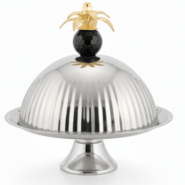 AKDC Footed Candy Tray with Dome Cover 30 cm Elegant Covered Serving Stand for Hygienic Display - Al Kabayel Discount CentreAKDC Footed Candy Tray with Dome Cover 30 cm Elegant Covered Serving Stand for Hygienic DisplayServing TraysAKDCAl Kabayel Discount Centre