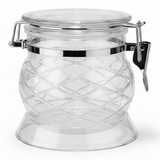 AKDC Footed Diamond Cut Acrylic Storage Canister Airtight for Stylish Kitchen Display 10 × 8 cm - Al Kabayel Discount CentreAKDC Footed Diamond Cut Acrylic Storage Canister Airtight for Stylish Kitchen Display 10 × 8 cmJars & Food SaversAKDCAl Kabayel Discount Centre