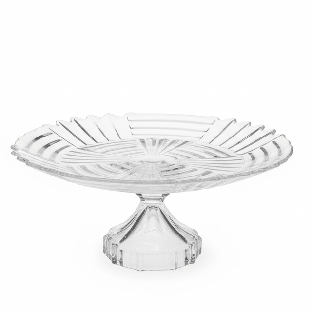 AKDC Footed Glass Cake Stand – Elegant Display Stand for Cakes, Pastries & Dessert Presentation 20×10 cm - Al Kabayel Discount CentreAKDC Footed Glass Cake Stand – Elegant Display Stand for Cakes, Pastries & Dessert Presentation 20×10 cmserving traysAKDCAl Kabayel Discount Centre
