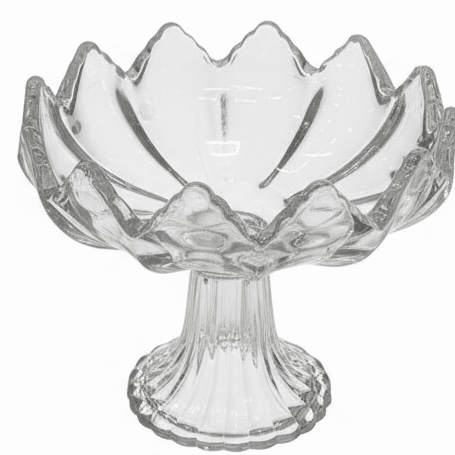 AKDC Footed Glass Candy Bowl – Compact Raised Bowl for Candy, Nuts, Dry Fruits & Snacks 14×12 cm - Al Kabayel Discount CentreAKDC Footed Glass Candy Bowl – Compact Raised Bowl for Candy, Nuts, Dry Fruits & Snacks 14×12 cmBowlsAKDCAl Kabayel Discount Centre