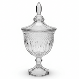 AKDC Footed Glass Candy Bowl with Lid Raised Base Decorative Dessert and Candy Server 25 x 11 cm - Al Kabayel Discount CentreAKDC Footed Glass Candy Bowl with Lid Raised Base Decorative Dessert and Candy Server 25 x 11 cmJars & Food SaversAKDCAl Kabayel Discount Centre