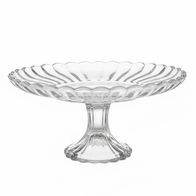 AKDC Footed Glass Fruit Display Plate – Stylish Raised Serving Plate for Fruits, Desserts & Table Presentation 23×12 cm - Al Kabayel Discount CentreAKDC Footed Glass Fruit Display Plate – Stylish Raised Serving Plate for Fruits, Desserts & Table Presentation 23×12 cmserving traysAKDCAl Kabayel Discount Centre