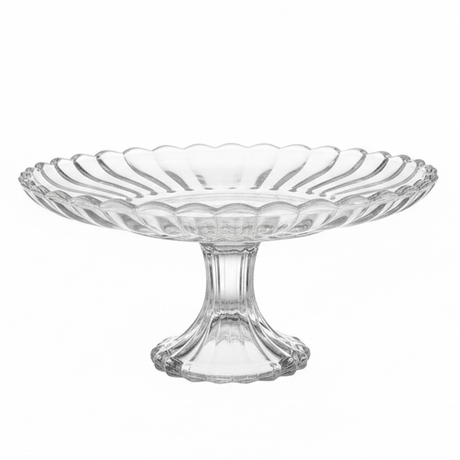 AKDC Footed Glass Fruit Display Plate – Stylish Raised Serving Plate for Fruits, Desserts & Table Presentation 23×12 cm - Al Kabayel Discount CentreAKDC Footed Glass Fruit Display Plate – Stylish Raised Serving Plate for Fruits, Desserts & Table Presentation 23×12 cmserving traysAKDCAl Kabayel Discount Centre