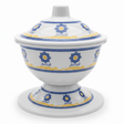 AKDC Footed Melamine Bowl with Lid – Arabic Art Design, Elegant Serving Bowl for Dining Table & Kitchen (16 × 12 cm) - Al Kabayel Discount CentreAKDC Footed Melamine Bowl with Lid – Arabic Art Design, Elegant Serving Bowl for Dining Table & Kitchen (16 × 12 cm)BowlsAKDCAl Kabayel Discount Centre