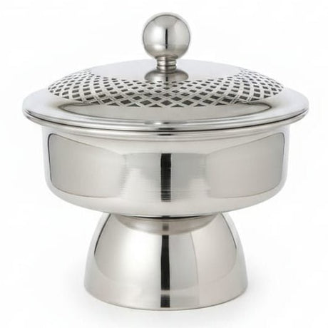 AKDC Footed Metal Candy Bowl – Luxury Silver Finish, Decorative Serving Bowl for Dining & Events, 20 × 18 cm - Al Kabayel Discount CentreAKDC Footed Metal Candy Bowl – Luxury Silver Finish, Decorative Serving Bowl for Dining & Events, 20 × 18 cmJars & Food SaversAKDCAl Kabayel Discount Centre