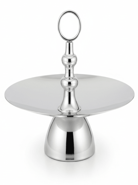 AKDC Footed Metal Candy Tray – Premium Silver Finish, Elegant Centerpiece for Sweets & Snacks, 25 cm - Al Kabayel Discount CentreAKDC Footed Metal Candy Tray – Premium Silver Finish, Elegant Centerpiece for Sweets & Snacks, 25 cmServing TraysAKDCAl Kabayel Discount Centre
